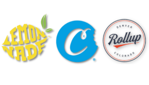 Rollup, Cookies and Lemonnade Flower Logo